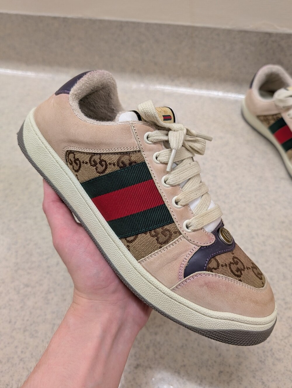 Gucci screener sneaker men's us7